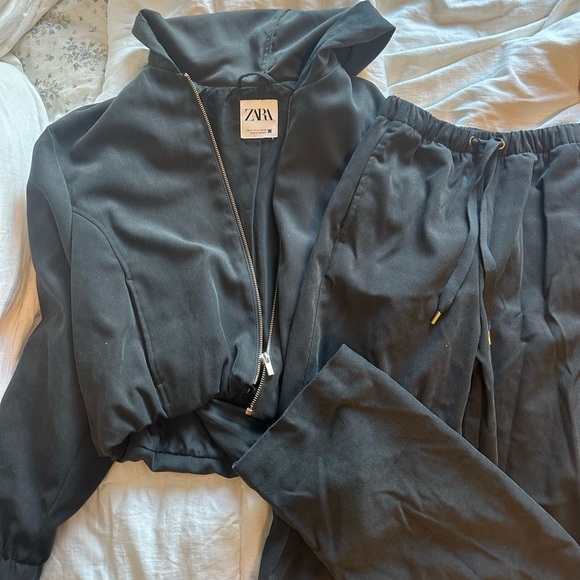 Zara Charcoal and gold Women's Track Suit - Picture 1 of 1